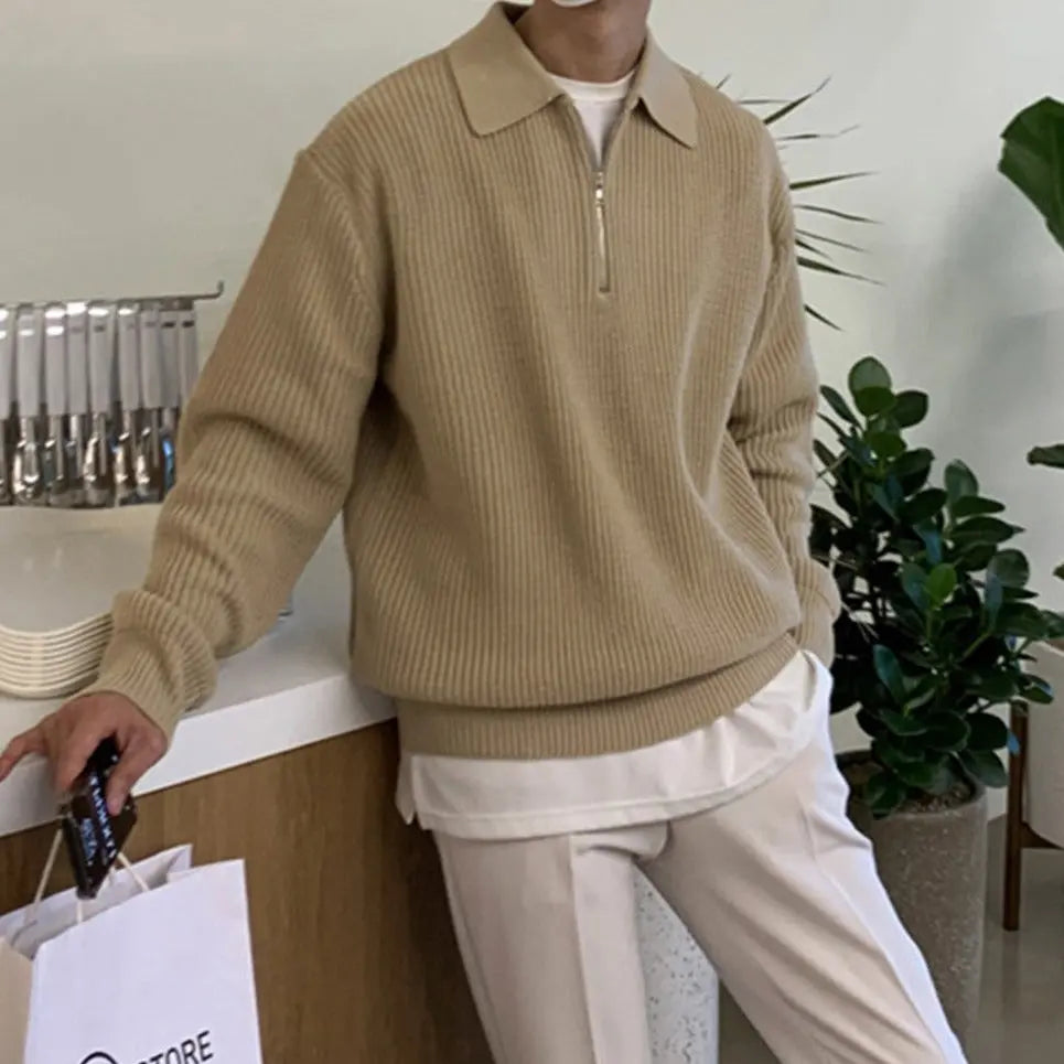 Klassisk lynlåset herresweater - Wellington