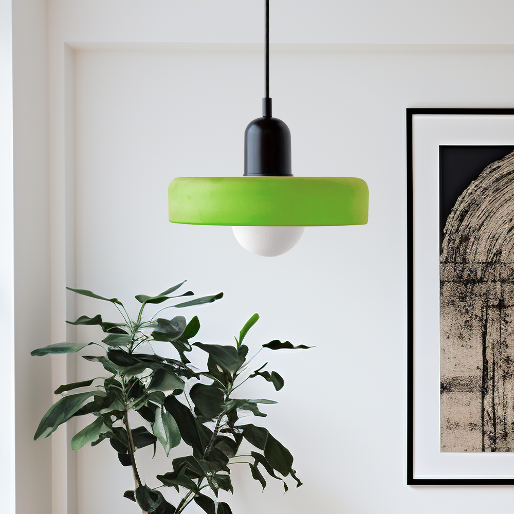 Hængelampe af farvet glas - BauLume