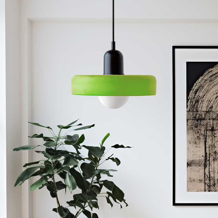 Hængelampe af farvet glas - BauLume