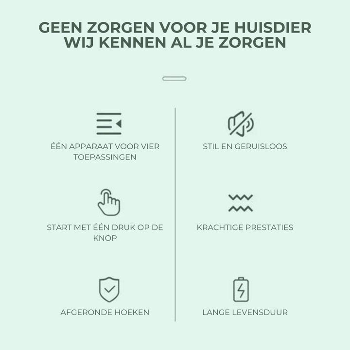 4-i-1 kæledyrstrimmer - TrimMaster Pro