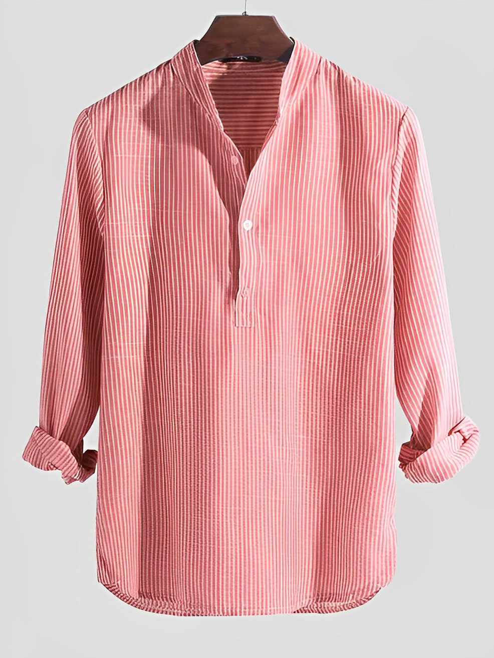 Herre-sommerskjorte med moderne snit – Cas