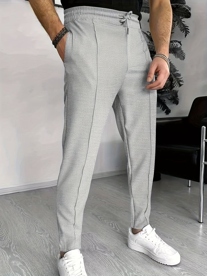 Komfortable vaffel-joggers til herrer - Finn