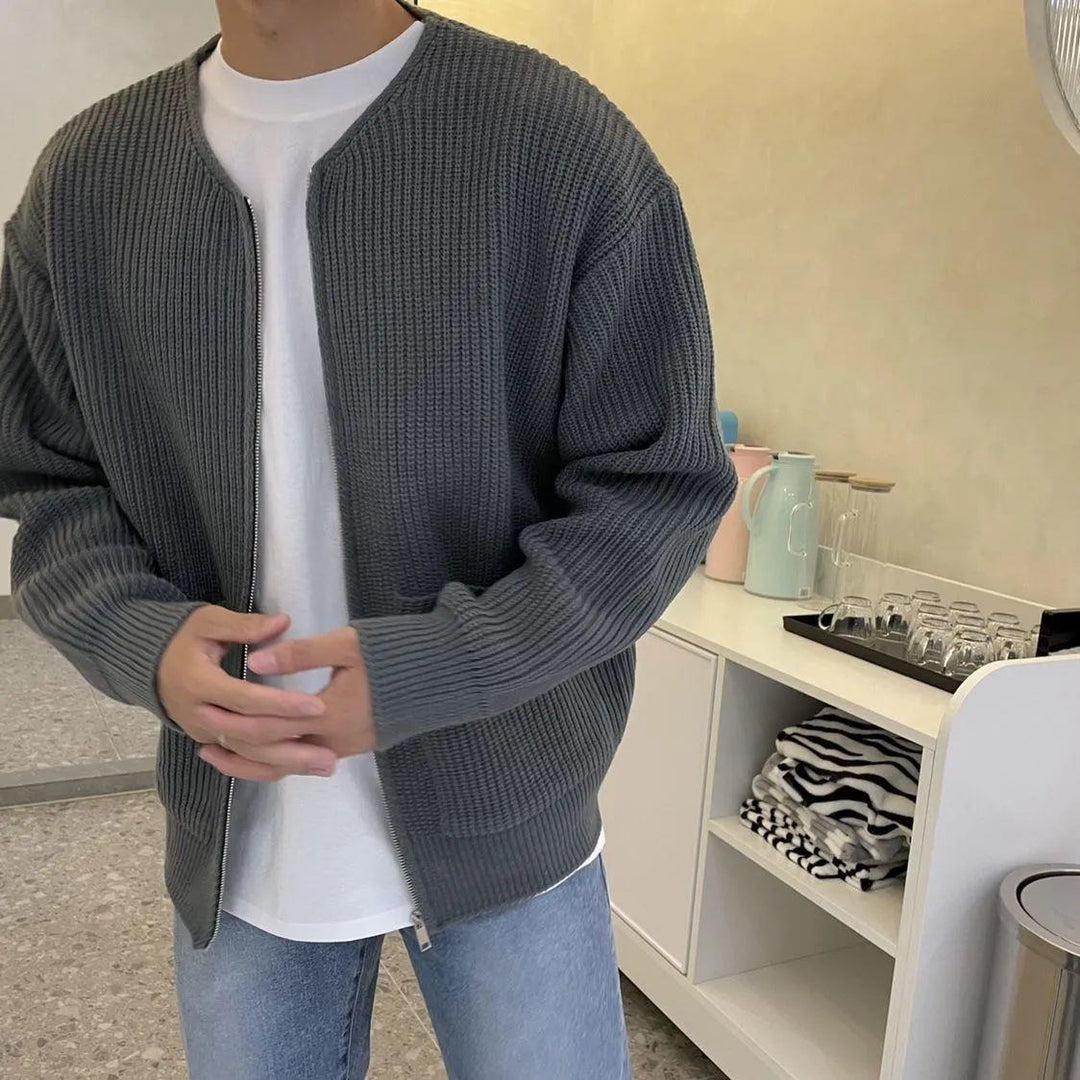 Herrer cardigan med moderne pasform – Conner
