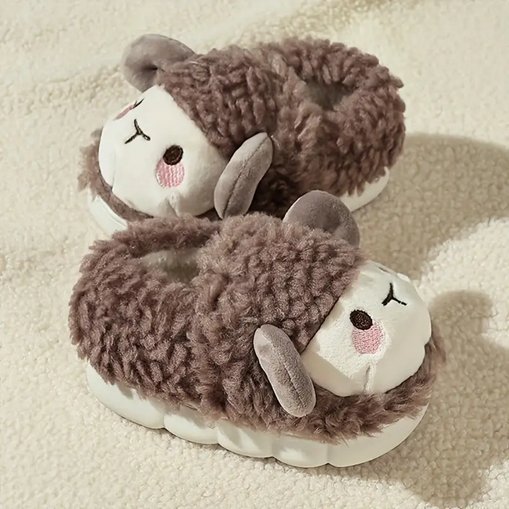 Børneslippers med får – WoollySteps