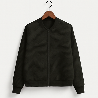 Stilfuld dame zip-up jakke – Rivka efterårsudgave