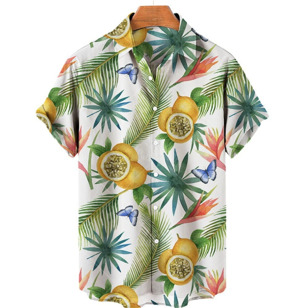 Tropisk Hawaii-skjorte med korte ærmer – Mateo