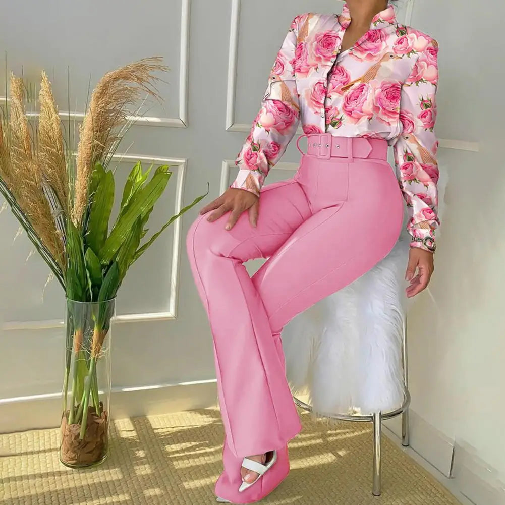 Todelt sæt med bukser og bluse - Livia