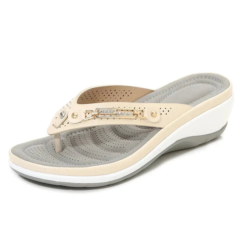 Ortopædiske dames-sandaler med blød sål – Solelite