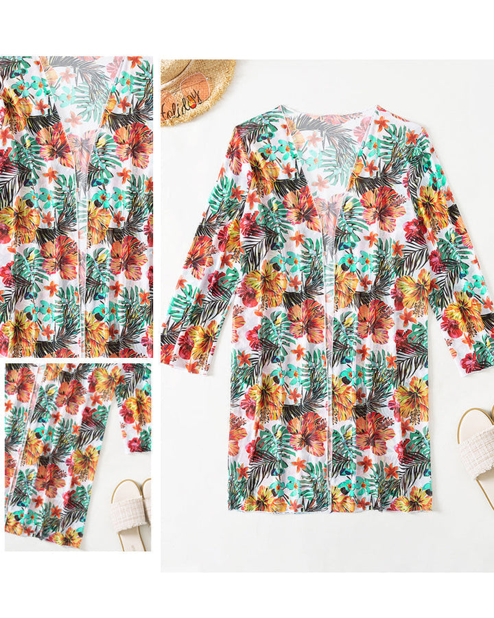 Tredelt bikini-sæt med blomsterprint – Yara