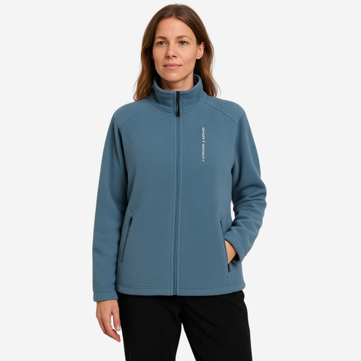 Dame Outdoor Fleecejakke varm foret med plusk-indvendigt foer – Liv