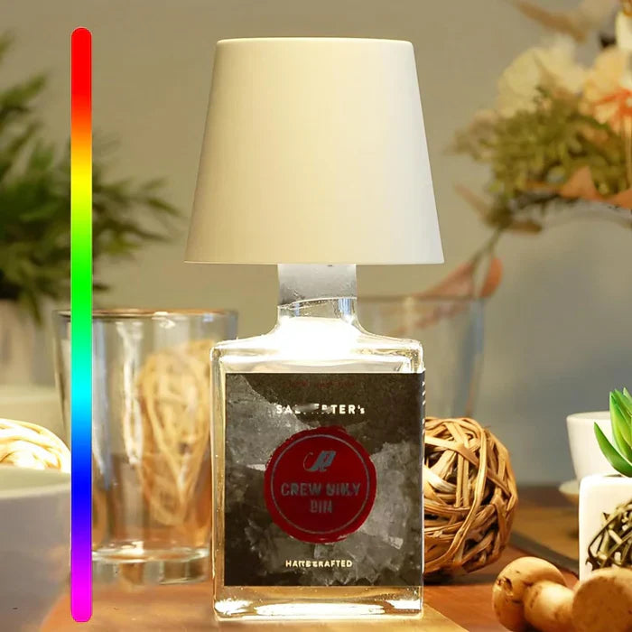 Bærbar LED-flaskelampe - GlowBottle