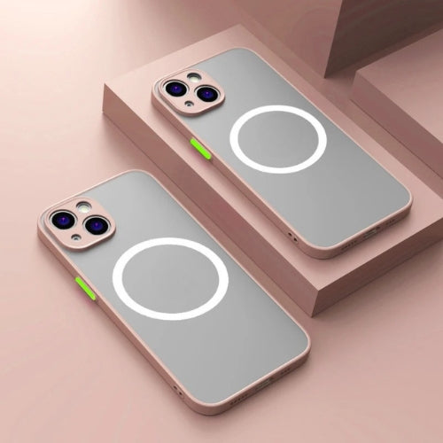 Matte magnetisk telefonetui med MagSafe og faldbeskyttelse – 1+1 GRATIS