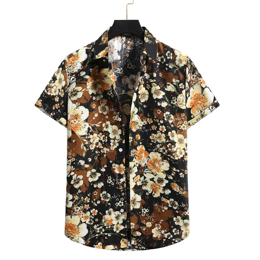 Let & stilfuld tropisk skjorte med blomsterprint til herrer – Mateo