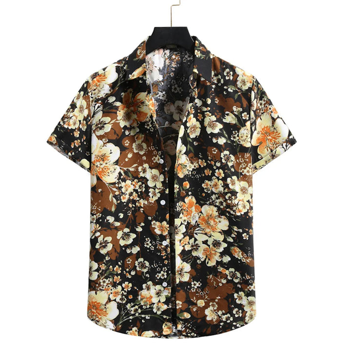 Let & stilfuld tropisk skjorte med blomsterprint til herrer – Mateo