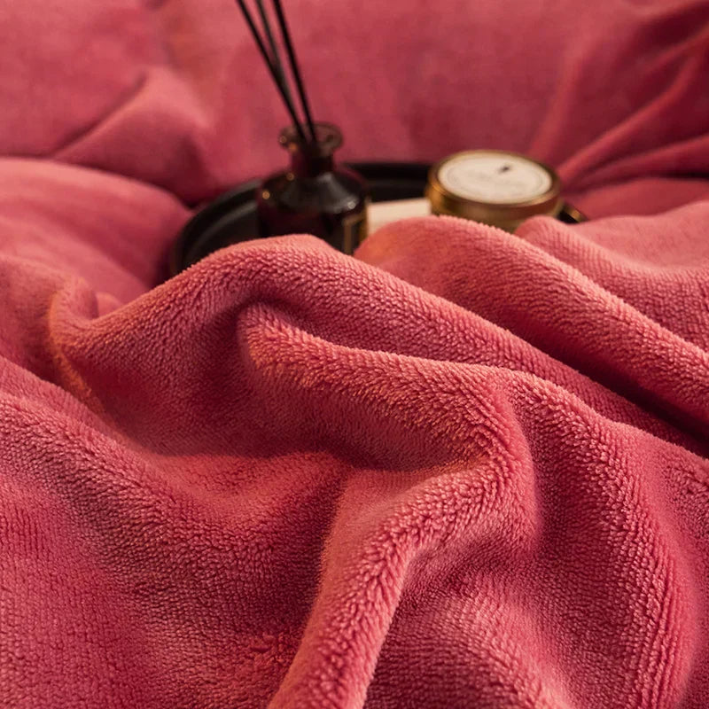 Luksus Fløjlsfleece Dynebetrækssæt - PlushHaven