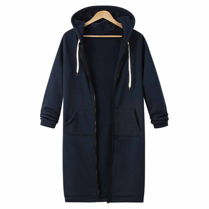 Casual Lang Damecardigan - CozyZip