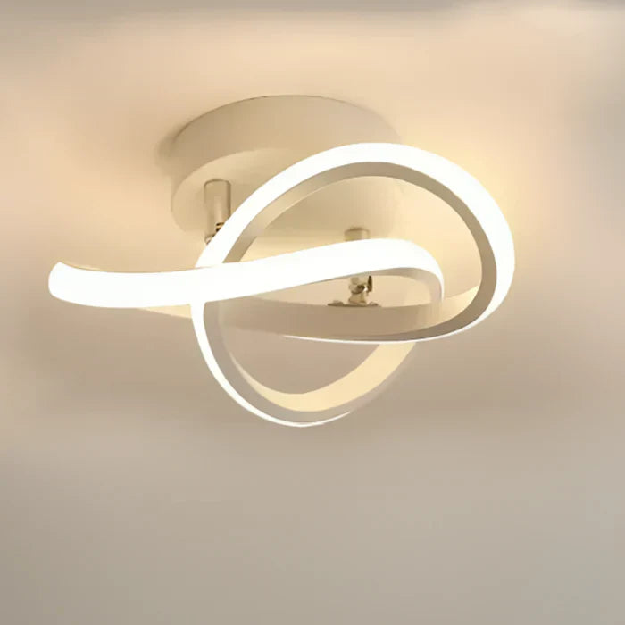 Moderne LED-loftlampe med dobbelt ringdesign - Twilight Rings