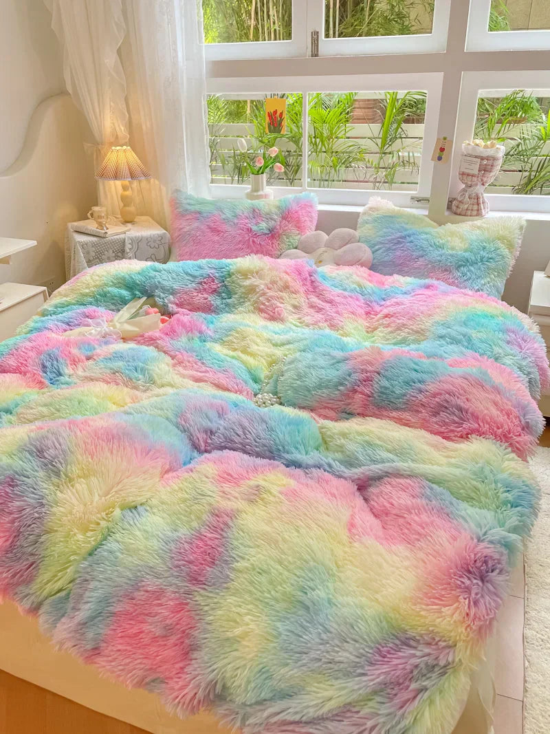 Slikfarvet Blødt Dynebetræk - FluffCandy