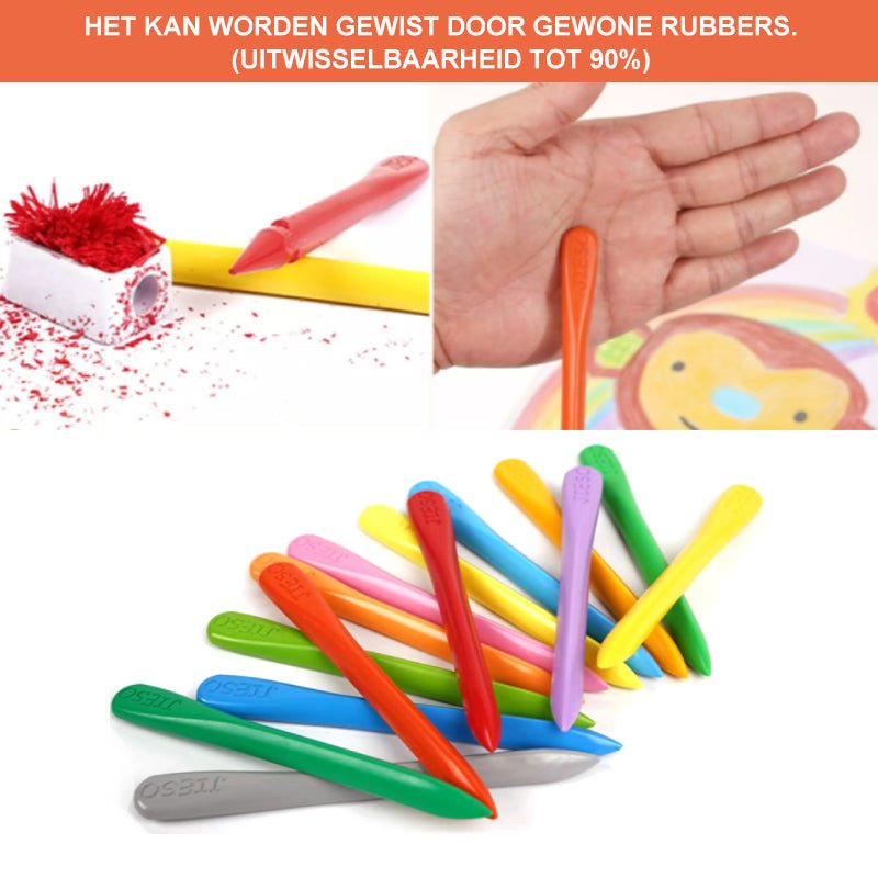 Naturlige, farverige voksfarver - EcoCrayons