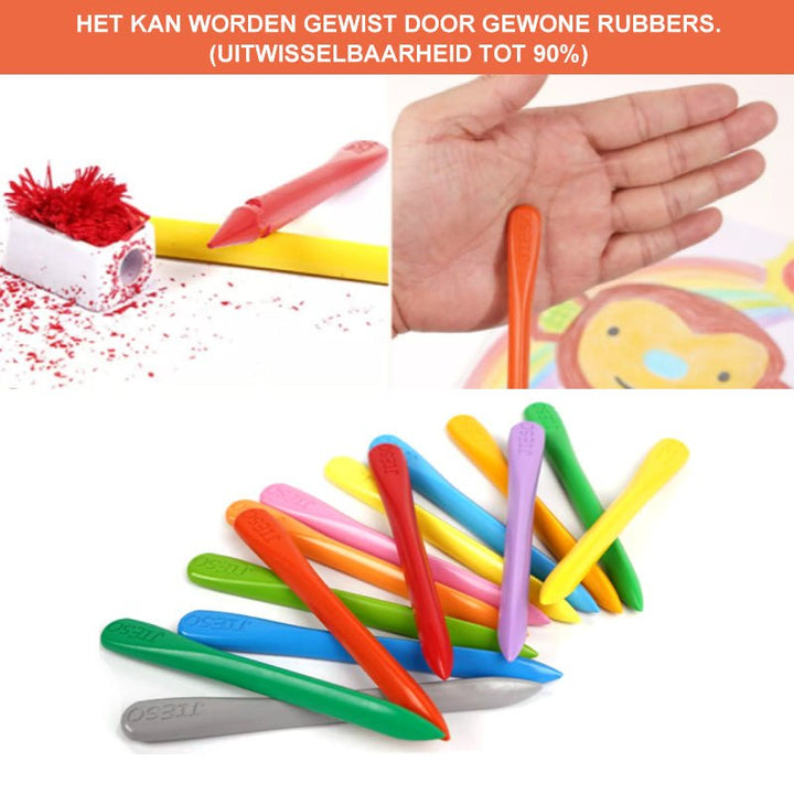 Naturlige, farverige voksfarver - EcoCrayons