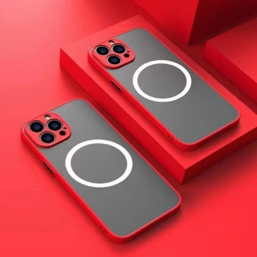 Matte magnetisk telefonetui med MagSafe og faldbeskyttelse – 1+1 GRATIS