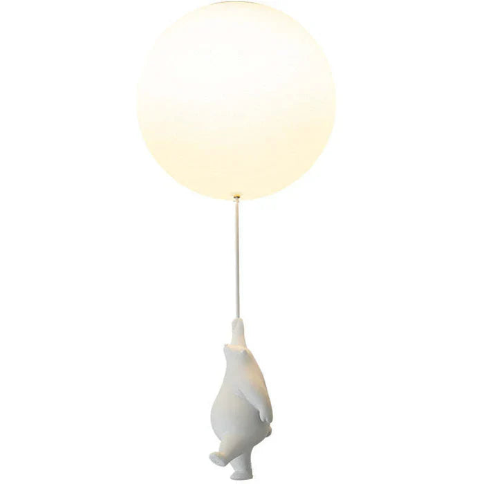 Børne-loftlampe med bjørn og ballon - CloudBear
