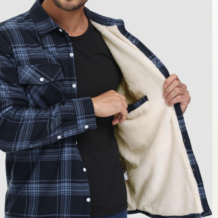 Komfortabel fleece-skjorte - Ruben