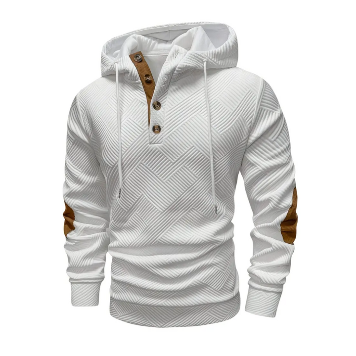 Herre Outdoor Hoodie med Comfort-Stretch & Knaplukning – Mads