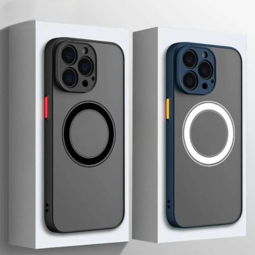 Matte magnetisk telefonetui med MagSafe og faldbeskyttelse – 1+1 GRATIS