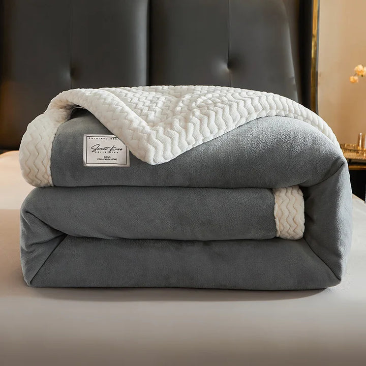 Luksus vinterfleece-tæppe - CozyCuddle