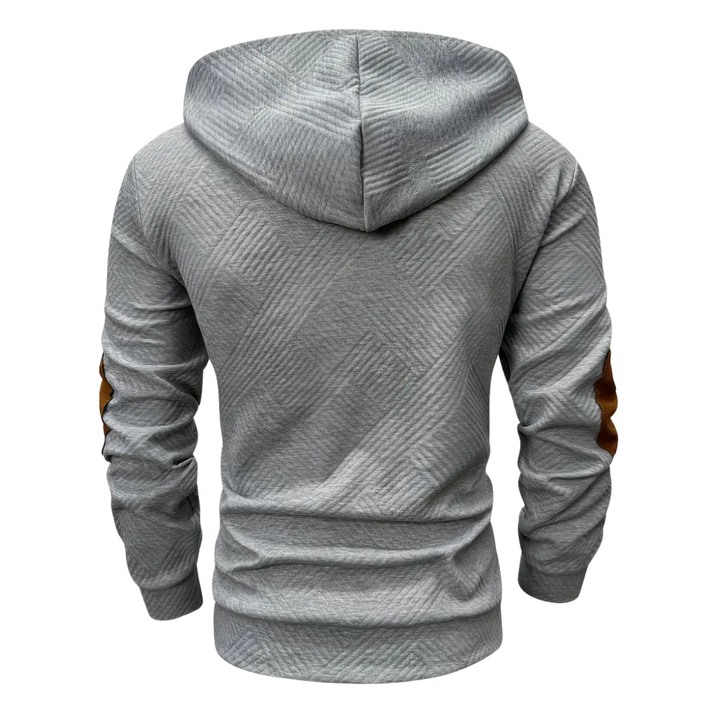Herre Outdoor Hoodie med Comfort-Stretch & Knaplukning – Mads