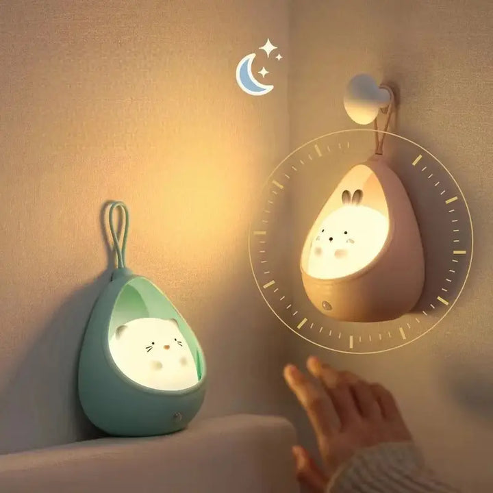 Natlampe med dyr - PurrLight