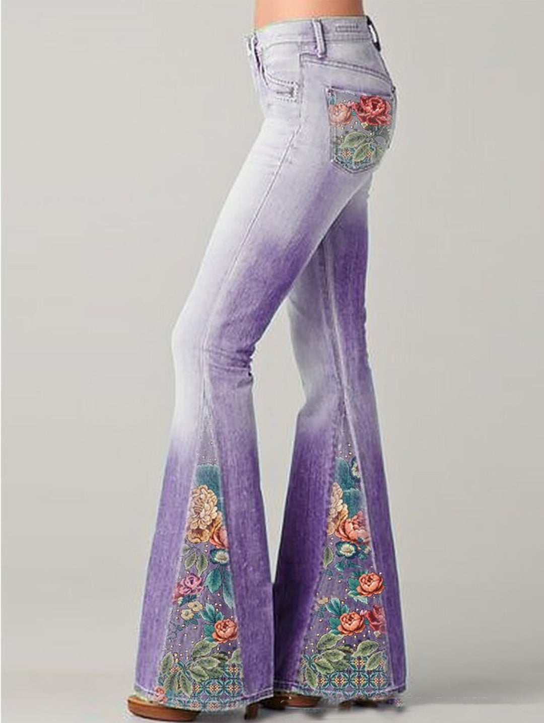 Trendy flared damejeans - Luna