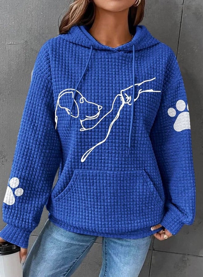 Varm dames hoodie med hundedesign – Selma