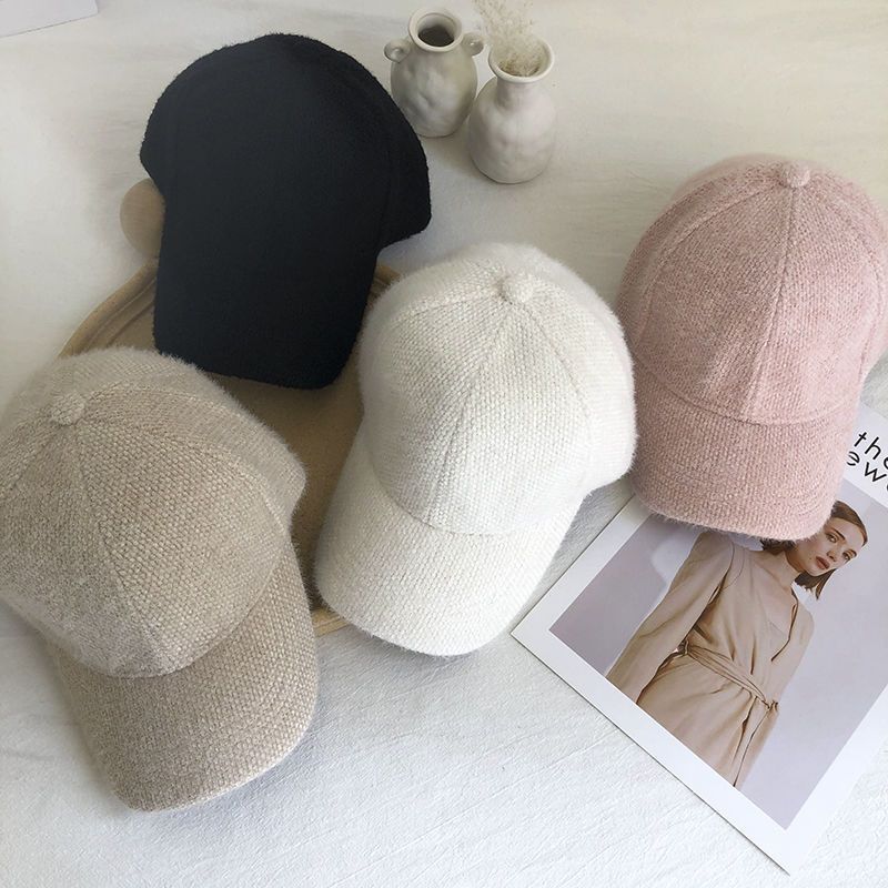 Varm dame baseballcap med imiteret pels til efterår og vinter – Lorena
