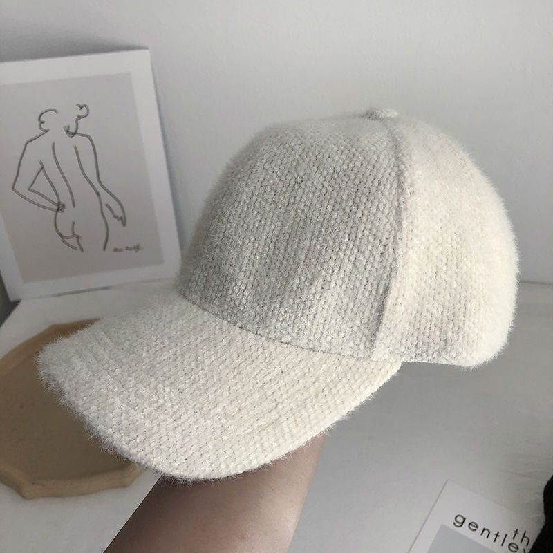 Varm dame baseballcap med imiteret pels til efterår og vinter – Lorena