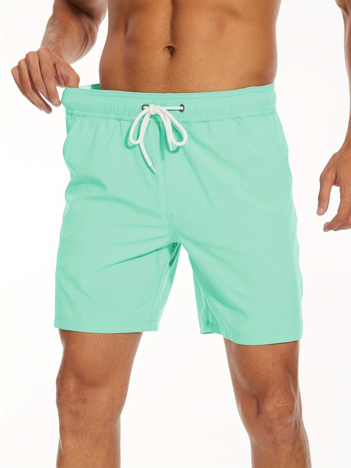 Hurtigtørrende badeshorts til herrer med stretch og mobillomme – Jonas