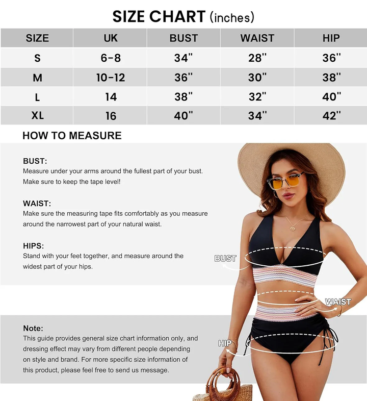 Formende bikinisæt med high-waist-trusse og push-up-top – Selina | Køb 1, få 1 gratis