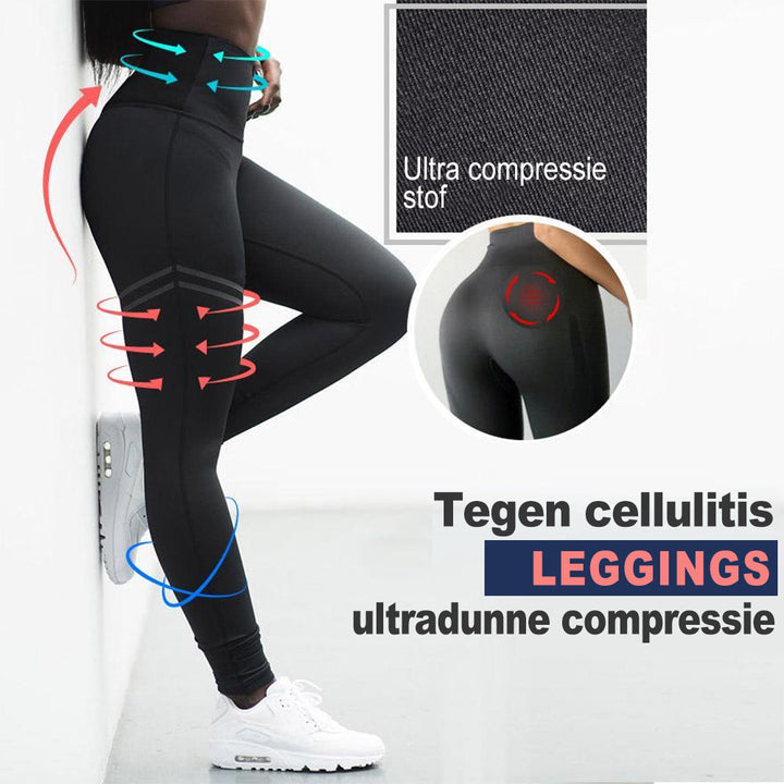 Anti-Cellulite Kompressionsleggings til Damer - SculptFit