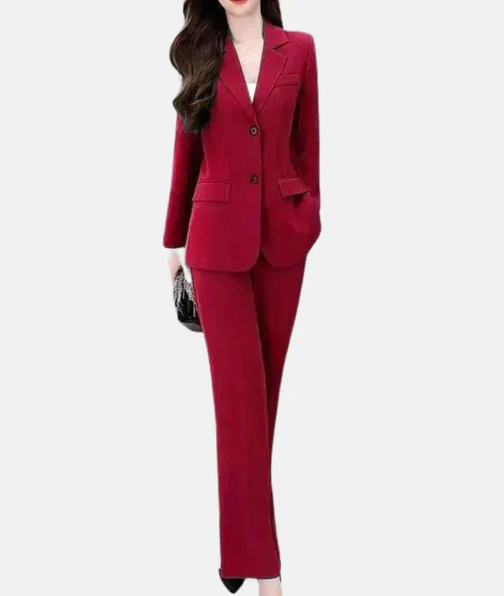 Stilfuldt jakkesæt med taljeret blazer - Isabella