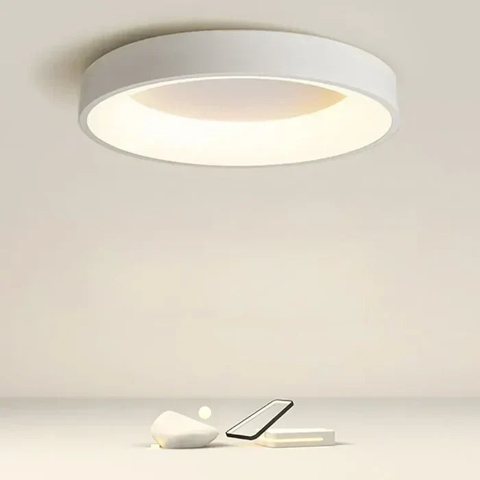 Skandinaviske runde LED-loftlamper - NordicGlow