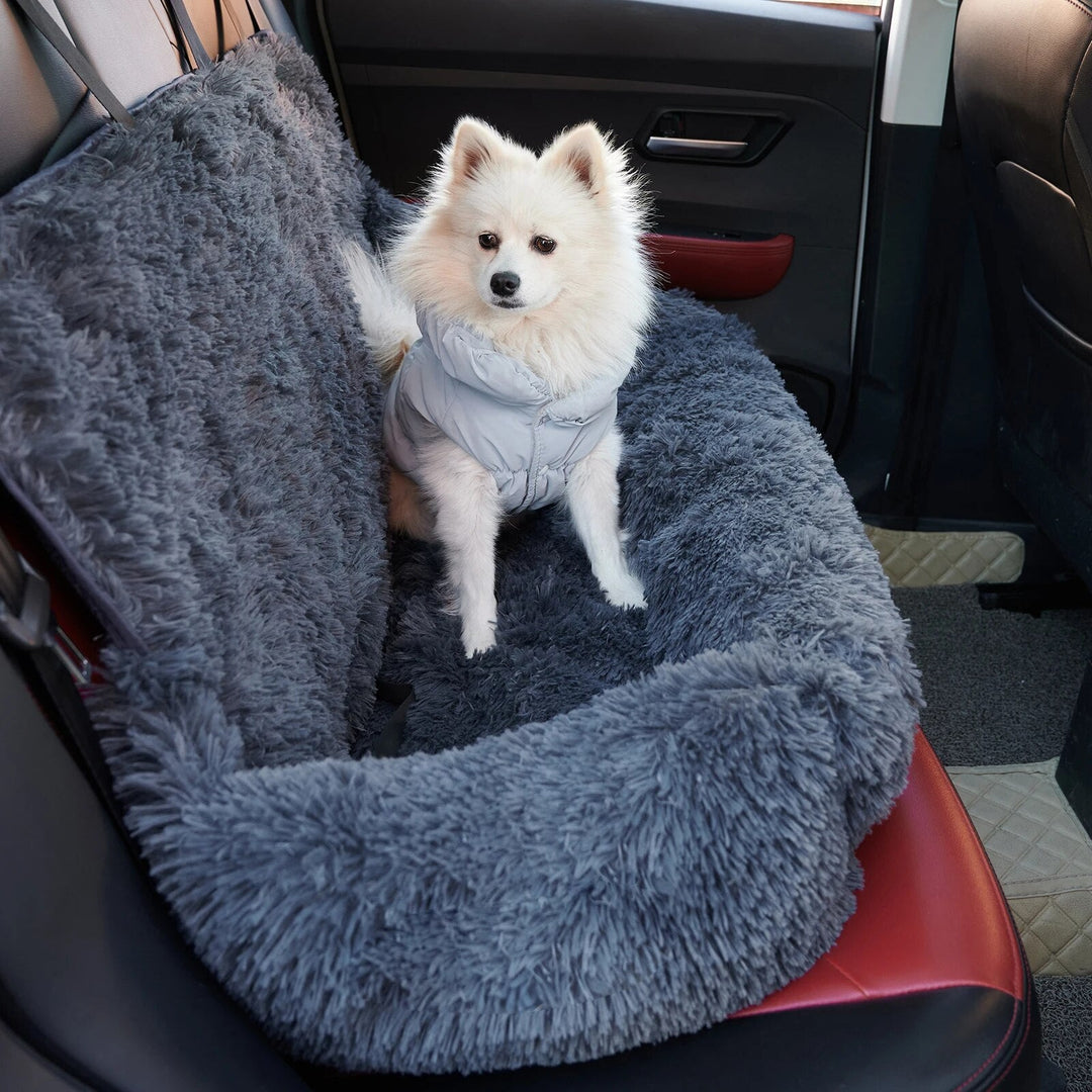 Blød beroligende hundeseng til bilen - CloudPaw