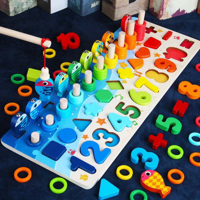 Montessori aktivitetsbræt til tumlinger - Træ LegeSafari