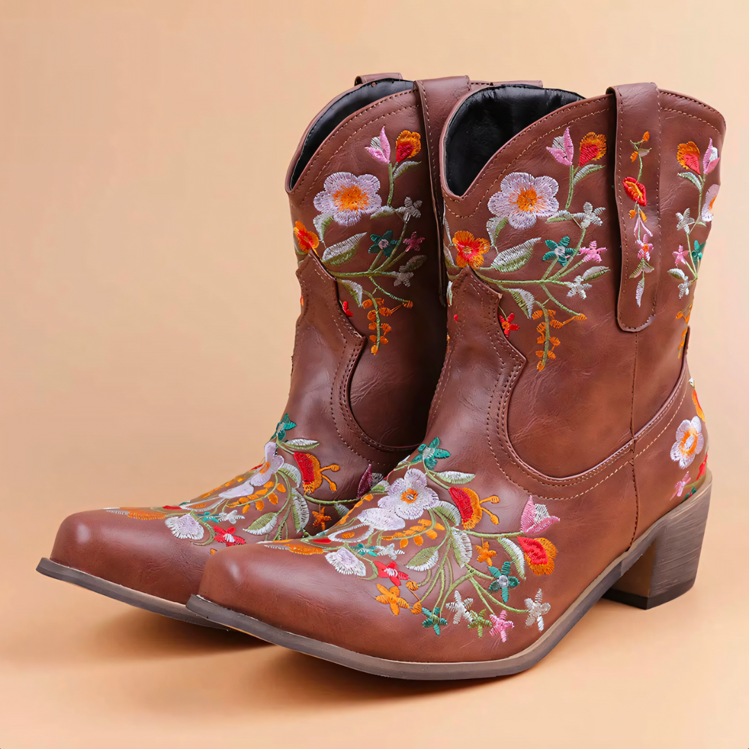 Vejrbestandige vintage cowgirlstøvler - Sierra