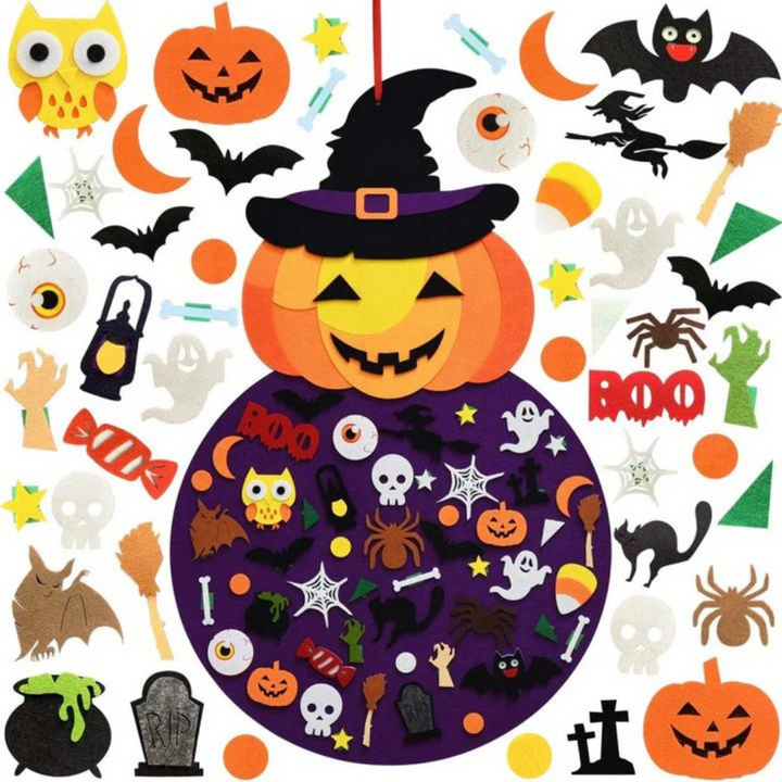 Halloween DIY Filttavle med græskar – SpookyBoard