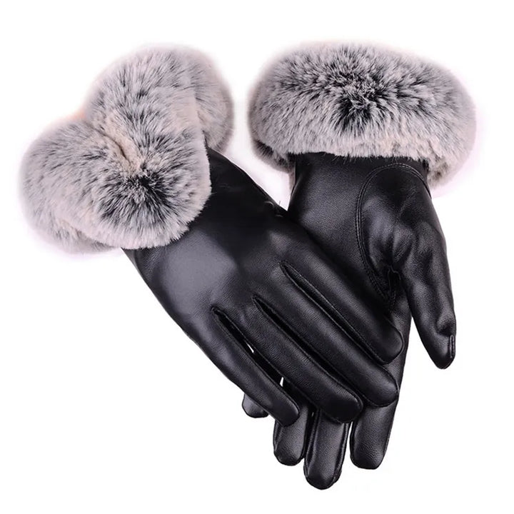 Trendy PU-læderhandsker - SilkGlide