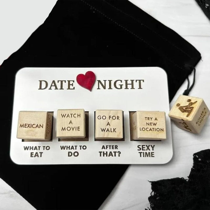 Luksus Træterningssæt til Dateaften - Kreative og Spændende Dateidéer - Overraskelsesspil
