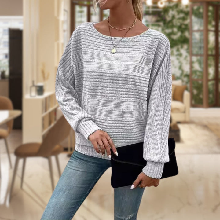 Trendy damepullover med moderne struktur - Emma