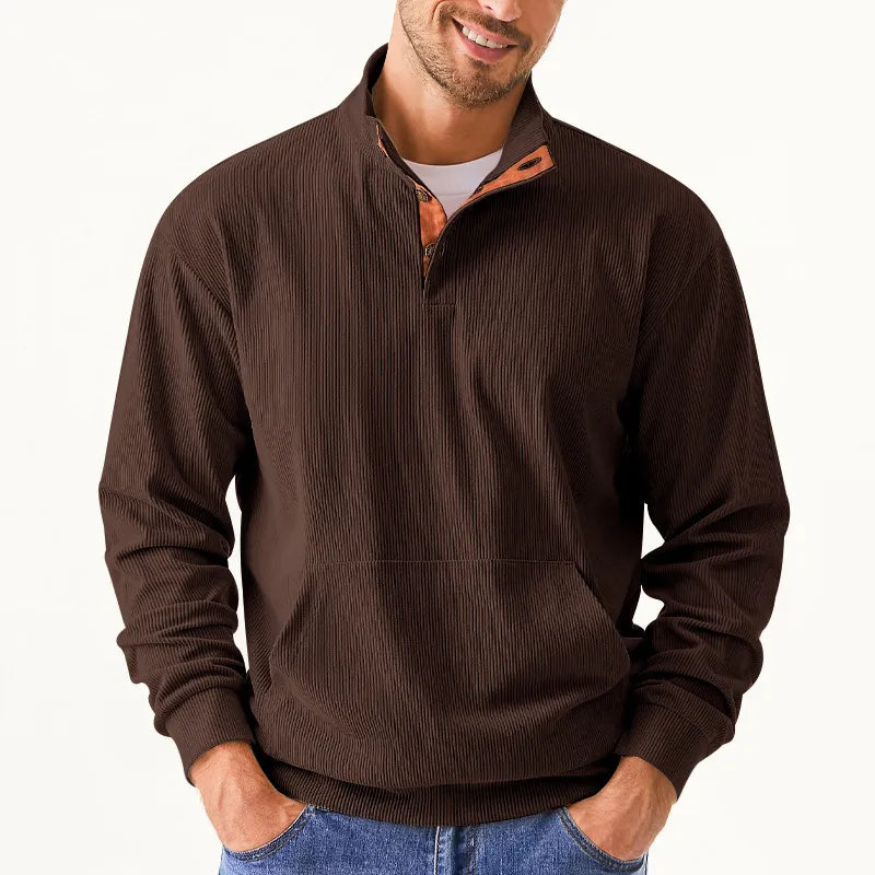 Herresweater med stående krave - Liam