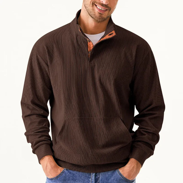 Herresweater med stående krave - Liam